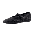 thumbnail image 1 of Cushionaire Women's Bistro Woven Mary Jane Flat +Memory Foam, Wide Widths Available, 1 of 7
