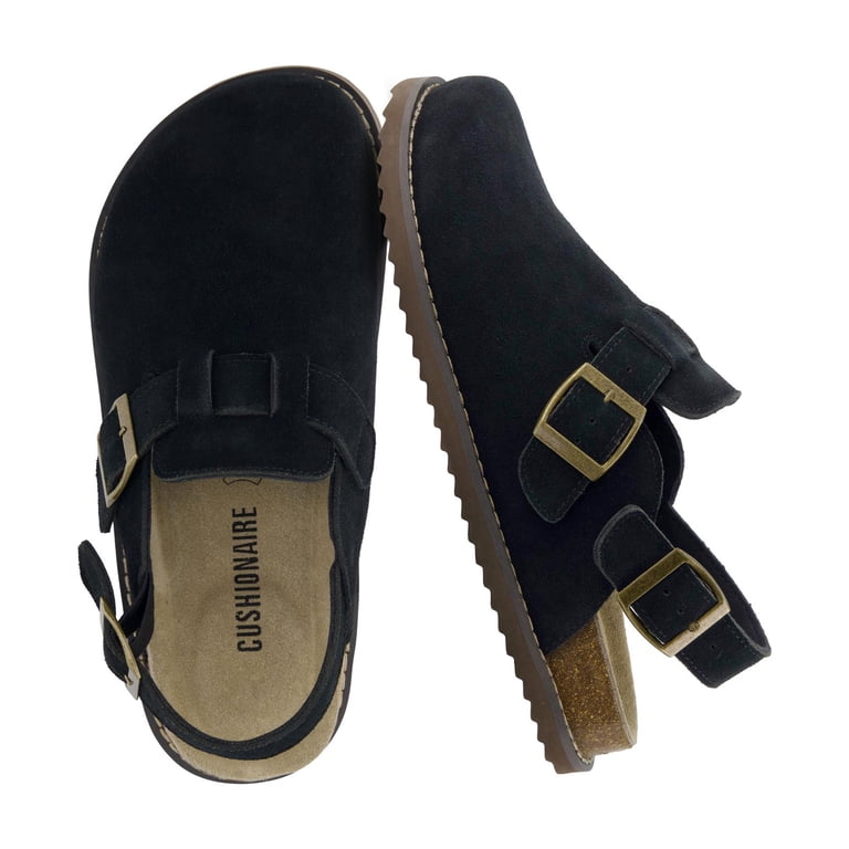 Cushionaire Brooklyn Genuine Suede Clogs for Women  display picture 2