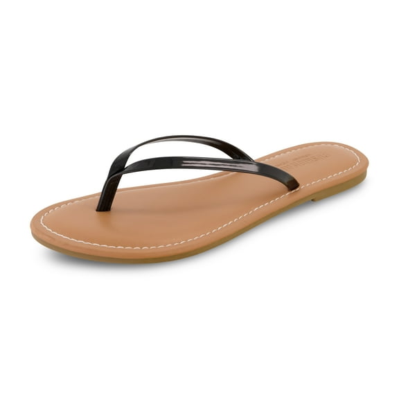 Cushionaire Women's Cora Flat Flip Flop Sandal with Comfort
