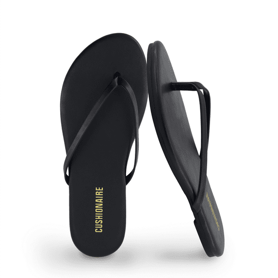 Cushionaire Women’s Cruise Minimalist Flip Flops – Ultra-Lightweight Summer Thong Sandals with Non-Slip Sole
