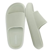 Cushionaire Feather Pillow Slide Sandals for Women   Comfortable and Squishy Slip On Womens Slippers, Indoor Outdoor Shower Shoes, Beach Essential Cloud Slides