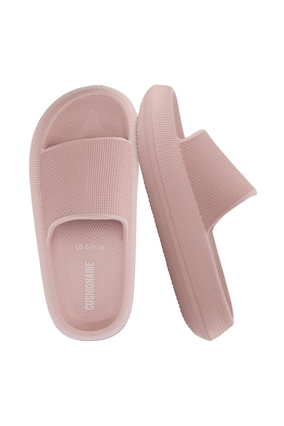 Feather Pillow Slide Sandals for Women – Comfortable and Squishy Slip On Womens Slippers, Indoor Outdoor Shower Shoes, Beach Essential Cloud Slides