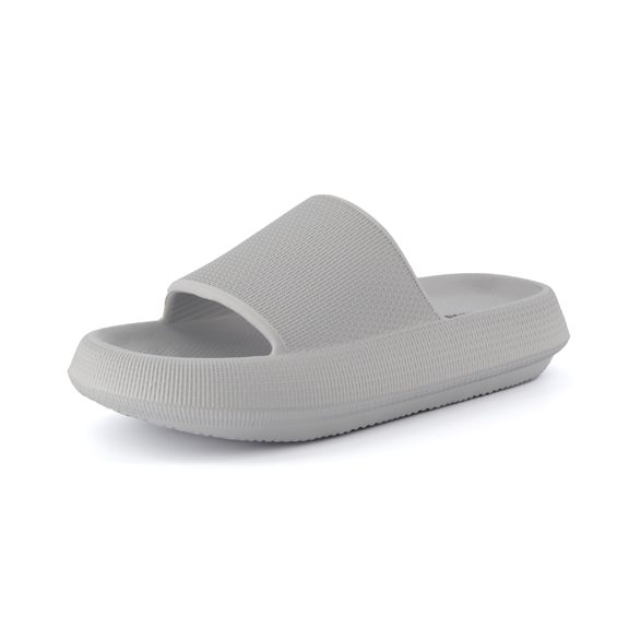 Cushionaire Women's Feather Recovery Slide Sandal with  Comfort