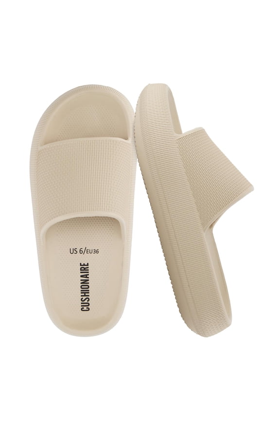 Feather Pillow Slide Sandals for Women – Comfortable and Squishy Slip On Womens Slippers, Indoor Outdoor Shower Shoes, Beach Essential Cloud Slides