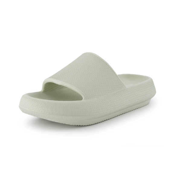 Cushionaire Women's Feather Recovery Slide Sandal with +Comfort