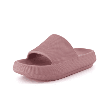 Cushionaire Women's Feather Recovery Slide Sandal with  Comfort