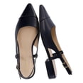 thumbnail image 1 of Cushionaire Women's Forever Pointed Toe Sling Back Dress Shoe +Memory Foam, Wide Widths Available, Cream Smooth, 1 of 20