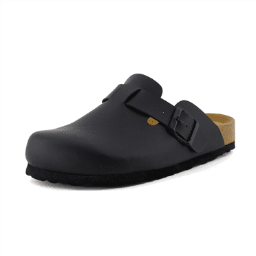 Cushionaire Hana Slip-On Buckle Clog with Cork Footbed  Memory Foam
