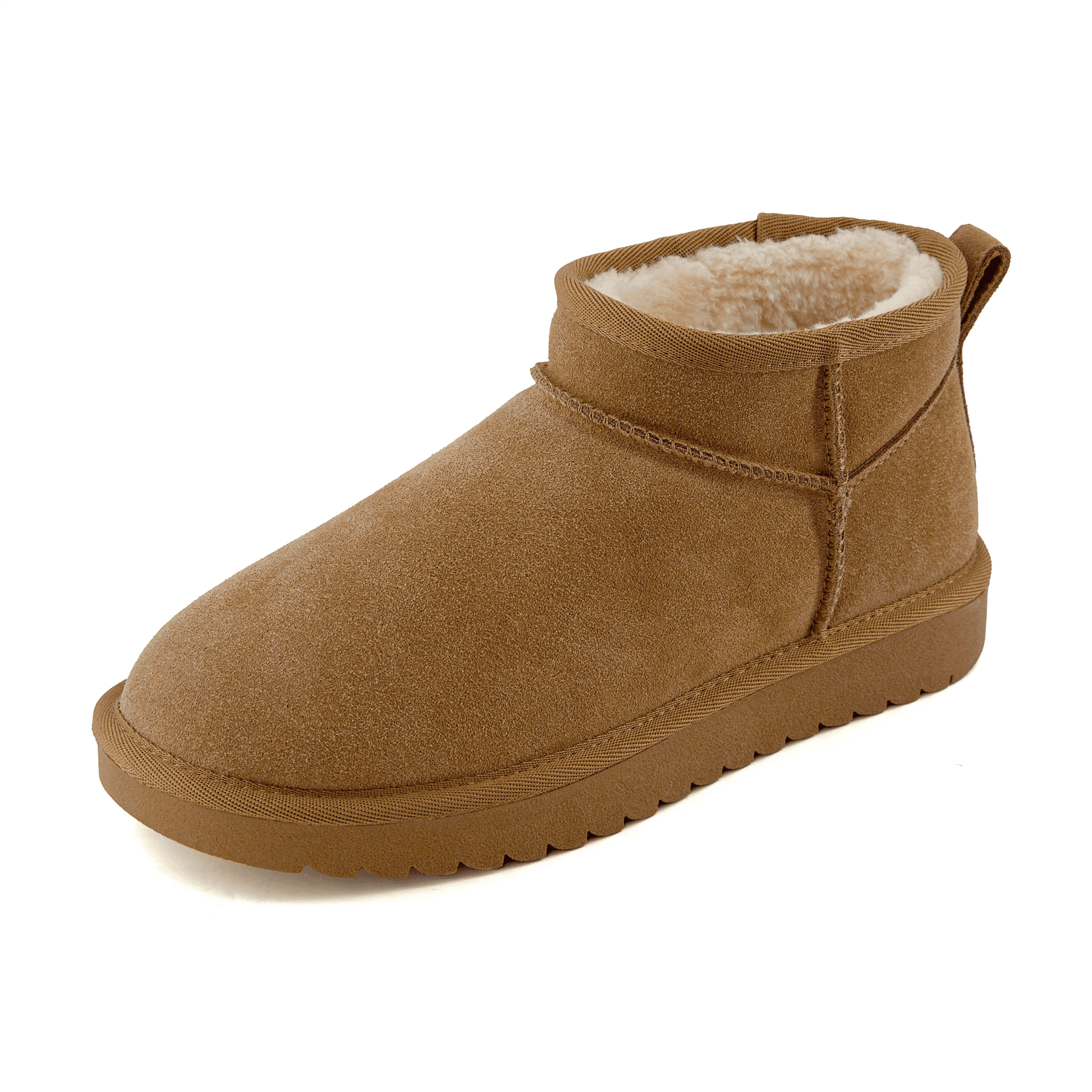 Ashley Women Winter Suede Slouchy Ankle Boots Chic Cozy Warmth For Everyday Wear