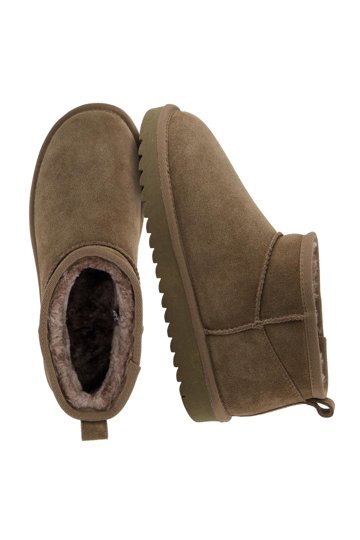 Women WonansTan and Brown Suede Winter Ankle Boots - Cozy size 8 display picture 1