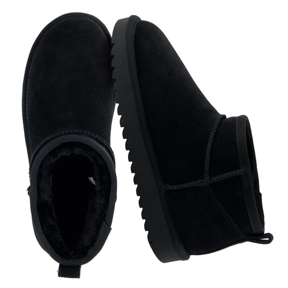 Cushionaire Hip 2 Genuine Suede Ankle Boots for Women, Cozy Faux Shearling Lining Pull On Winter Womens Boots