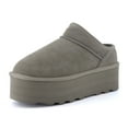 thumbnail image 1 of Cushionaire Women's Huggy Genuine Suede Cozy Platform Mule +Memory Foam, 1 of 1