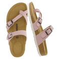 thumbnail image 1 of Cushionaire Luna Cork Footbed Sandals for Women – Comfortable Slip-On Women's Shoes with Genuine Suede Footbed & Arch Support | Slides for Women, 1 of 19