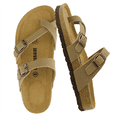 thumbnail image 1 of Cushionaire Luna Cork Footbed Sandals for Women – Comfortable Slip-On Women's Shoes with Genuine Suede Footbed & Arch Support | Slides for Women, 1 of 19