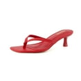 thumbnail image 1 of Cushionaire Women's Miami Kitten Heel Thong Sandals +Memory Foam, 1 of 6