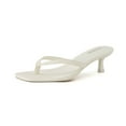 thumbnail image 1 of Cushionaire Women's Miami Kitten Heel Thong Sandals +Memory Foam, 1 of 6