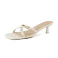 thumbnail image 1 of Cushionaire Women's Milan Kitten Heel Sandals +Memory Foam, Wide Widths Available, 1 of 6