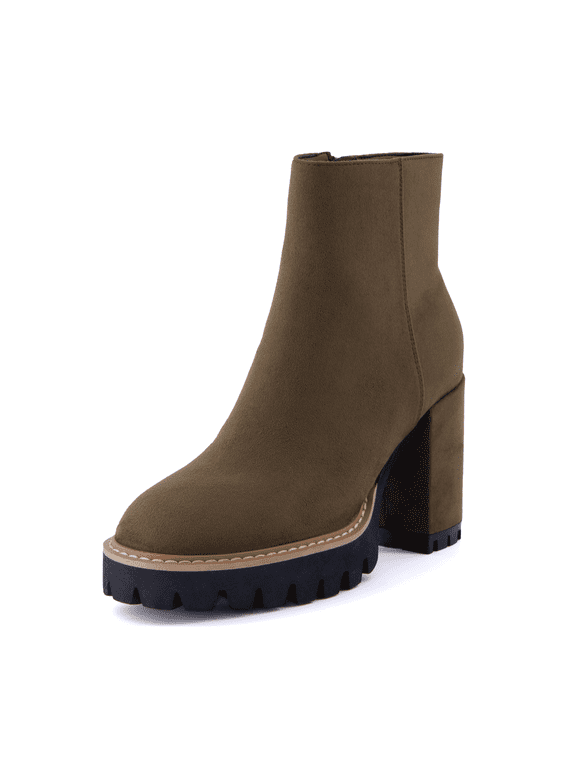 Ringo Platform Heel Boots for Women | Stylish High Heel Boots with Memory Foam Padding | Comfortable Everyday Boots with Wide Widths Available