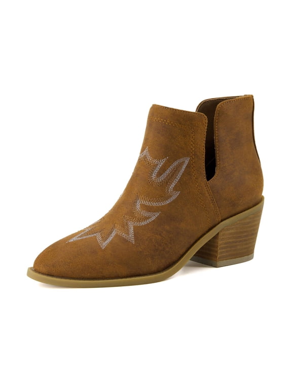 Women's Rustler Western bootie +Memory Foam, Wide Widths Available
