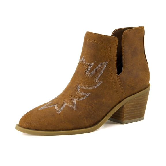 Cushionaire Women's Rustler Western bootie +Memory Foam, Wide Widths Available