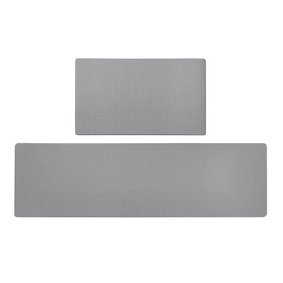 Cushioned Anti-Fatigue Kitchen Floor Mats, Rubber Kitchen Mats for Floor, Thick Pvc Leather, Gray, Shock Absorbing, Prep,