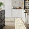 thumbnail image 1 of Cushioned Kitchen Floor Mats, Non Slip Kitchen Rugs Set of 2, Tan Anti-Fatigue Kitchen Mat Waterproof, Ergonomic Memory Foam Standing Mat for Bar,Office,Desk,Laundry, 1 of 6