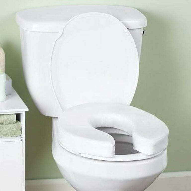 Cushioned Raised Toilet Seat Riser 2 Walmart