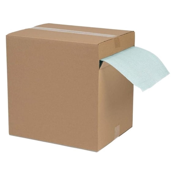 Cushioning Foam Dispensing Box - Includes 125 Sheets of Packing Foam for Moving, Shipping & Storing - Perforated 12" x 12" Sheets