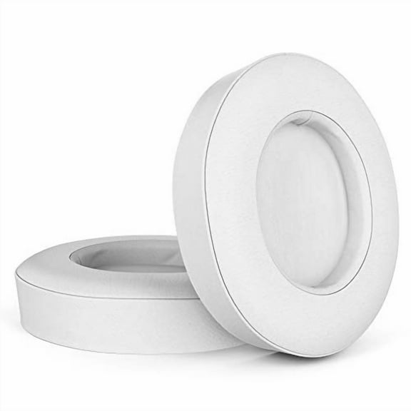 Cushions Replacement Ear Pads for Beats Studio 2 & 3 (B0501, B0500) Wired & Wireless | Softer Leather, High Density Memory Foam | Enhanced Noise Cancellation & Stronger Adhesive (White)