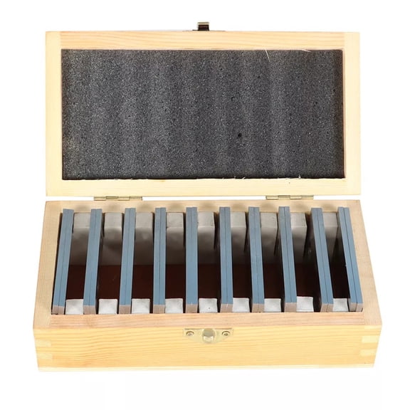 Cushteg 10 Pairs 1/8 x 3 Inch Hardened Steel Parallel Blocks Set for Milling and Metalworking with Wooden Case