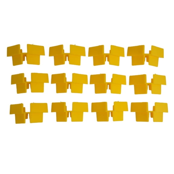 Cushteg 12 Pcs Tray Stackers for Harvest Right-Freeze Dryer Accessories,-Freeze Dryer Tray Organizer, Stackable-Freeze Drying Trays, Strong Plastic Tray Stackers for Food Preservation(yellow)