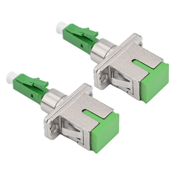 Cushteg 2-Pack Fibre Optic Adapter, SC/APC Female to LC/APC Male Coupler, Low Insertion Loss, Compact Design for Network and Data Center