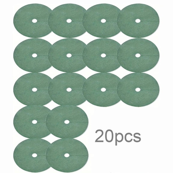 Cushteg 20-Pack Green Non-Woven Tree Mulch Rings for Control Breathable, Moisture-Retentive & Garden Grass-Proof Cloth Mats for Trees, Shrubs, Flower Beds & Vegetable Patches(15cm)