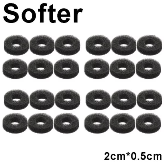 Cushteg 24pcs Sponge Thumb Grip Rings for PS5, Switch & Steam Deck - Precision Aim Assist Covers with Self- Backing, gray/Black Controller Accessories(Black low elasticity)