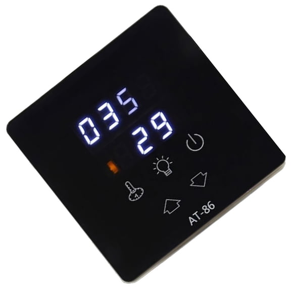 Cushteg AT-86 Sauna Temperature Controller, Plastic ABS Control Panel for Heater and Lighting, 30 Min to 12 Hr Timer, Sauna Accessories