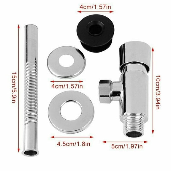 Cushteg Alloy Manual Pressure Flush Valve for Urinal Toilets, DN15 1/2" Exposed Installation, Suitable for Home, Office, and Hotel Use