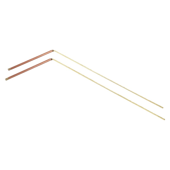 Cushteg Brass Divining Rods for Dowsing, Treasure Hunting and Water Finding, Metal Detector Tool with Enhanced Sensitivity, Compatible for Beginners and Experts