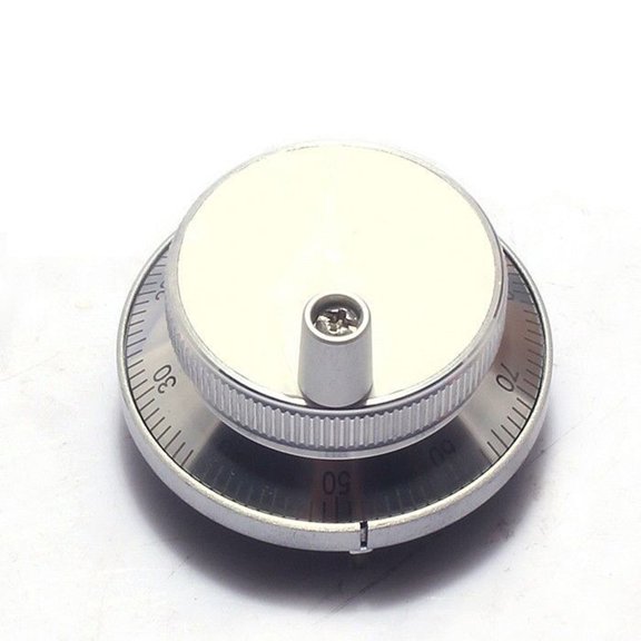 Cushteg Engraving CNC Handwheel MPG Manual Pulse Generator, 5V 60mm Aluminum Alloy, for Lathe and CNC Systems