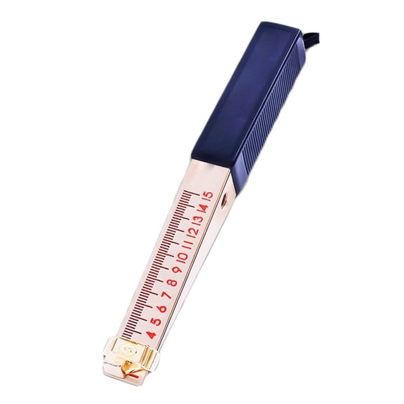 Cushteg Feeler Gauge for Precision Measurement, 0.2mm Accuracy, 1-15mm Range with Vernier Scale, Copper Plated Wedge Tool for Fire Door Gap and Flatness Inspection