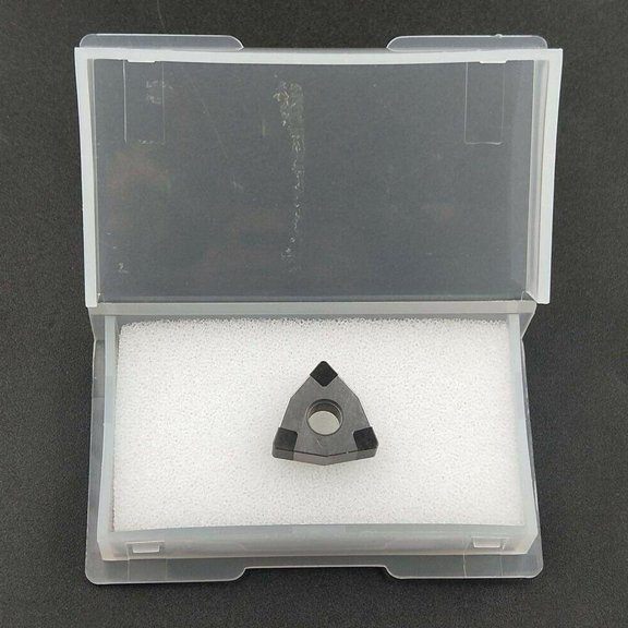 Cushteg HRC65 CBN Superhard Steel CNC Turning Inserts for Hardened Steel and Cast Iron, WNMG431 VNMG331 CNMG431 TNMG331 Models(VNMG080408 CBN-6)