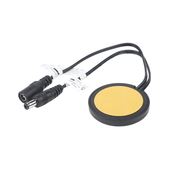 Cushteg LED Dimming Touch Switch Controller for 12V/24V DC LED Lights, 5A 60W Wooden Board Mountable Wall Switch with Touch Sensor, ABS Housing, 48x48x7mm, White or Black(Black)