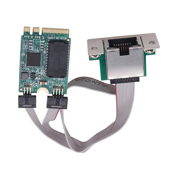 Cushteg M.2 Key A+E 2.5 Gigabit Ethernet Network Card with RTL8125B Chipset for Desktop, Workstation, and Server