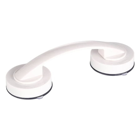 Cushteg Non-Drill Suction Grab Bar for Bathroom & Kitchen, 5kg Load Capacity, ABS Material, Moisture Resistant, Easy Install on Smooth for Surfaces(White)