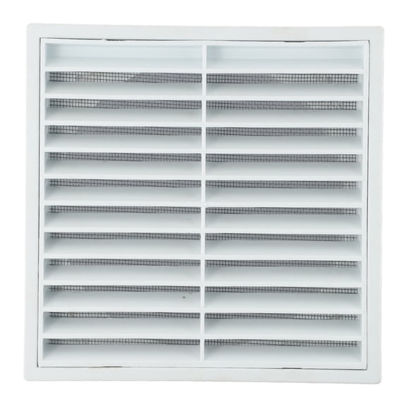 Cushteg Plastic Grille Air Outlet with Steel Mesh for Wall or Ceiling Ventilation, White, 100mm/125mm/150mm, for Exhaust Fans and Dryers(150mm)