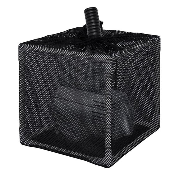 Cushteg Pond Filter Box with Anti-Clogging Technology and Bracket, 10 Inch, for Pond Pumps and Filters