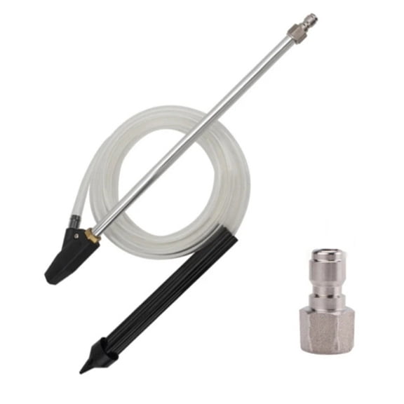 Cushteg Sandblasting Rod and Nozzle Kit for High-Pressure Cleaners 8-Style Interchangeable Nozzles, Plastic Spray Bar with Connector, DIY & Use(Style 1)