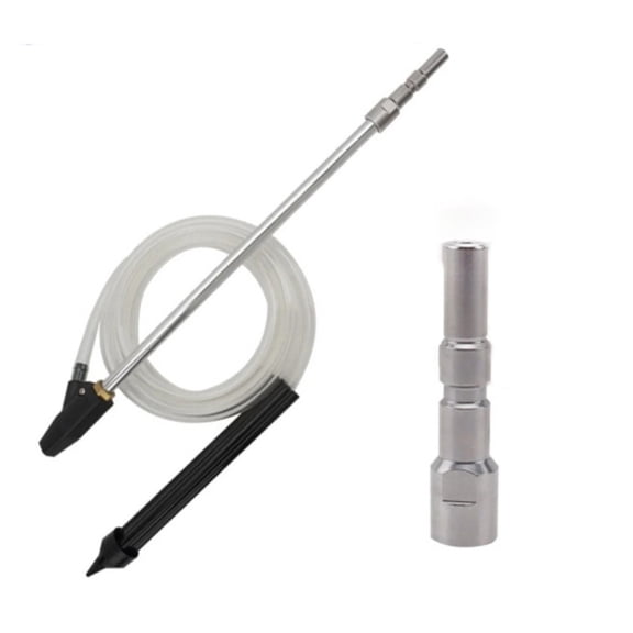 Cushteg Sandblasting Rod and Nozzle Kit for High-Pressure Cleaners 8-Style Interchangeable Nozzles, Plastic Spray Bar with Connector, DIY & Use(Style 7)