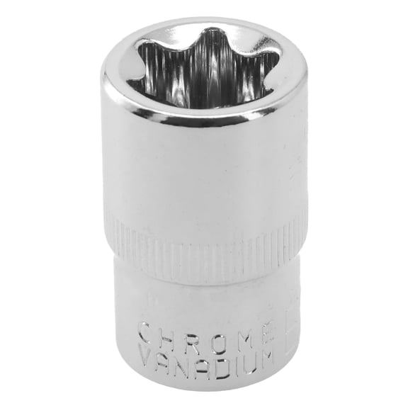 Cushteg Socket Wrench Set for Torx Screws, 1/2 Inch Drive E-Type Sockets (E10-E24), Anti- Metal Ratchet Wrench Head Hand Tool(E20)