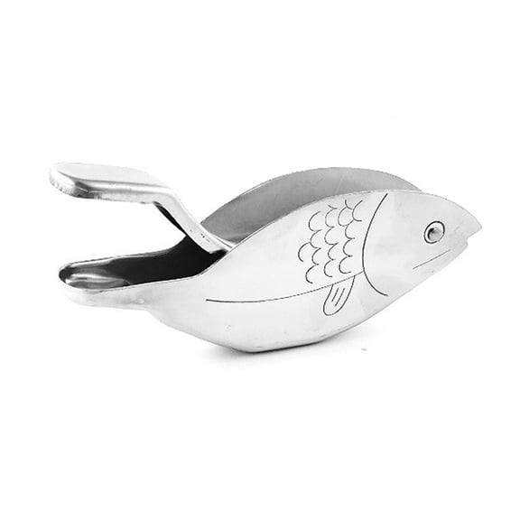 Cushteg Stainless Steel Lemon Juicer For Kitchen Manual Citrus Squeezer Made Of 304 Stainless Steel, Compact 12.5 X 2.7 X 5.5 Cm Design For Lemons, Oranges & Baby Food Prep(4pcs)