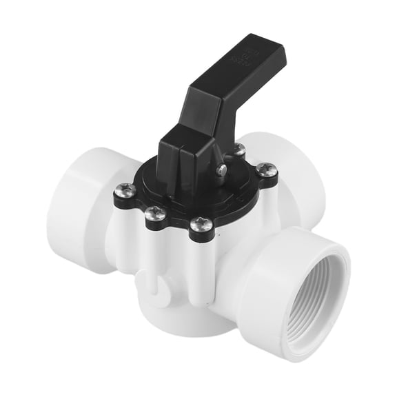 Cushteg Swimming Pool Diverter Valve 1.5 Inch 3 Way Slip Connection with Silicone Rubber Seals and Stainless Steel Screws for Pools and Spas